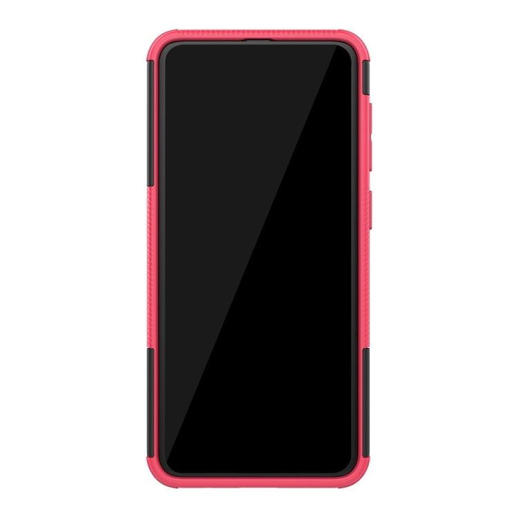 Tire Texture TPU+PC Shockproof Phone Case for Galaxy A50 / A20 / A30, with Holder