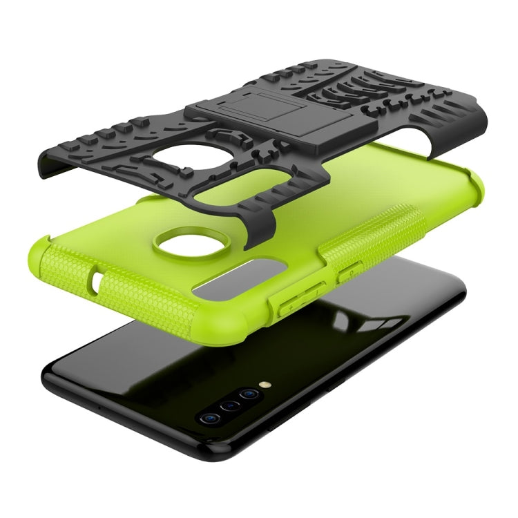 Tire Texture TPU+PC Shockproof Phone Case for Galaxy A50 / A20 / A30, with Holder