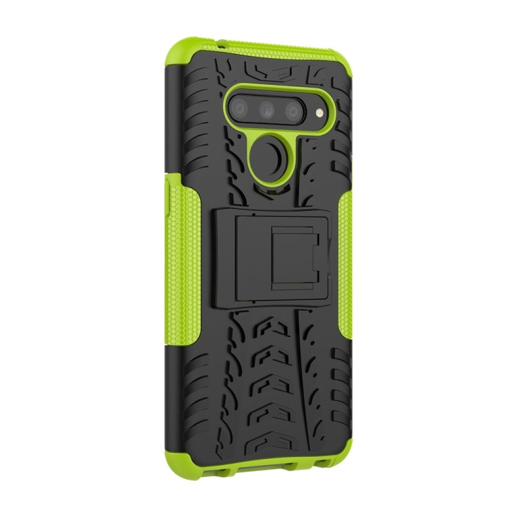 Tire Texture TPU+PC Shockproof Case for LG V50 ThinQ, with Holder