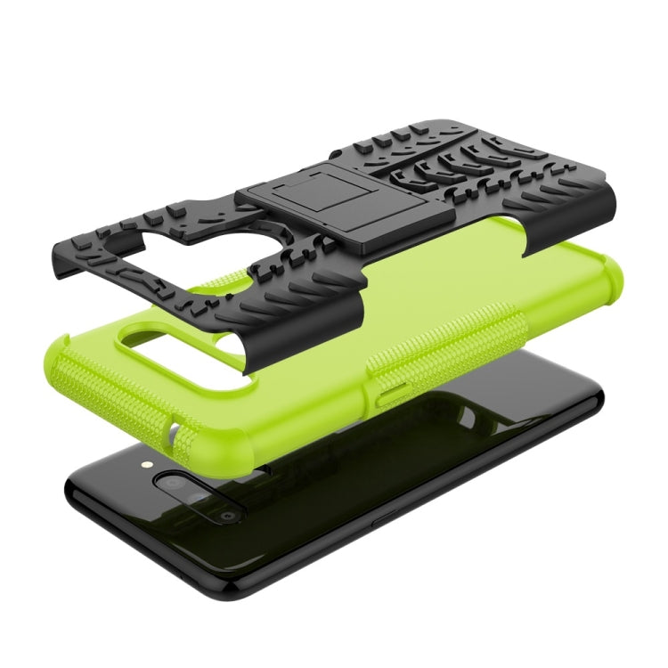 Tire Texture TPU+PC Shockproof Case for LG V50 ThinQ, with Holder