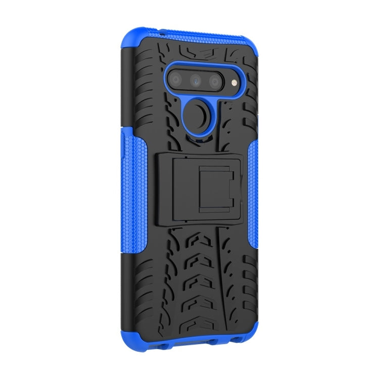 Tire Texture TPU+PC Shockproof Case for LG V50 ThinQ, with Holder