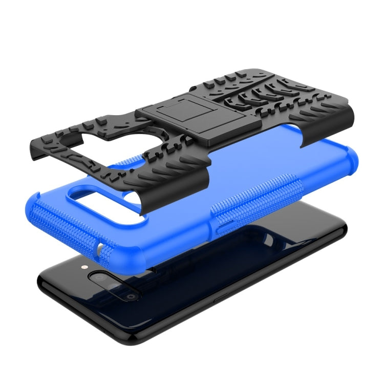 Tire Texture TPU+PC Shockproof Case for LG V50 ThinQ, with Holder