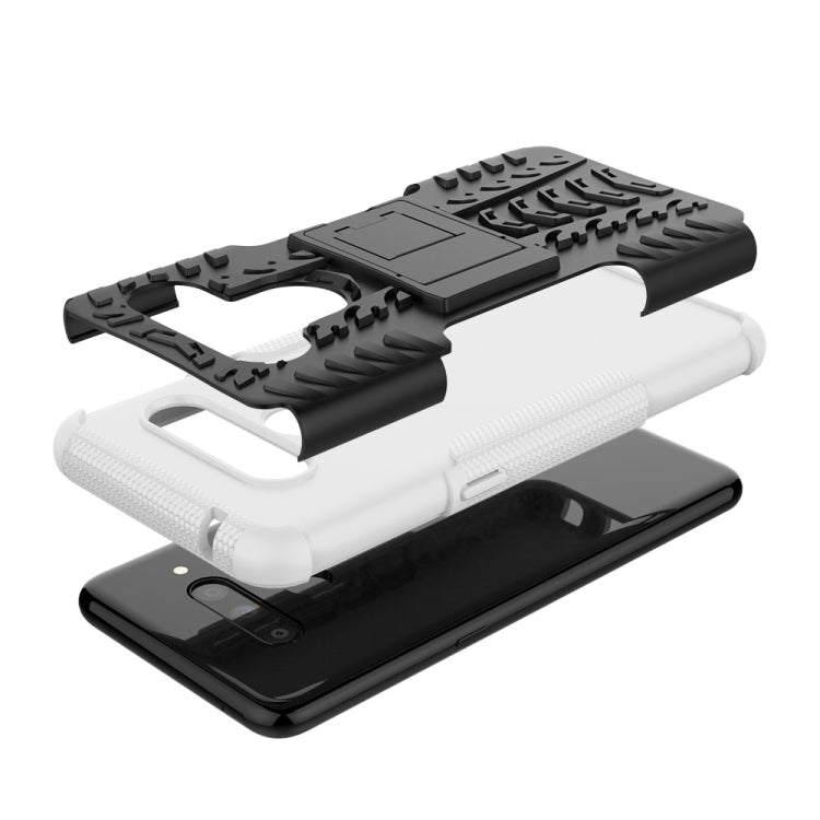 Tire Texture TPU+PC Shockproof Case for LG V50 ThinQ, with Holder