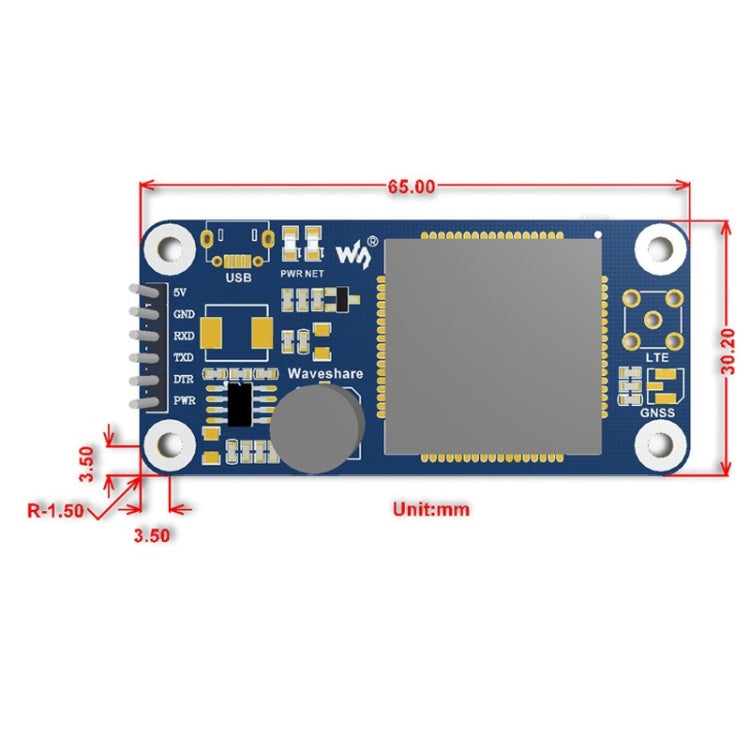 Waveshare NB-IoT / eMTC / EDGE / GPRS / GNSS HAT for Raspberry Pi, SIM7000C for Asia-Pacific Region