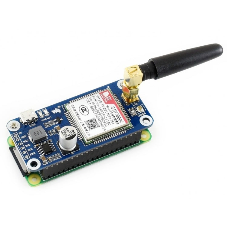 Waveshare NB-IoT / eMTC / EDGE / GPRS / GNSS HAT for Raspberry Pi, SIM7000C for Asia-Pacific Region