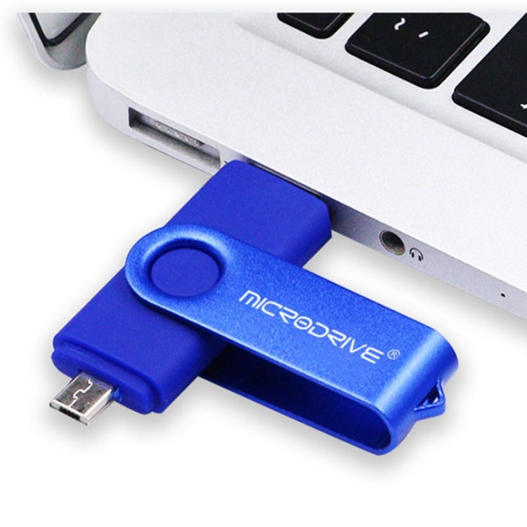 MicroDrive 4GB USB 2.0 Phone and Computer Dual-use Rotary OTG Metal U Disk