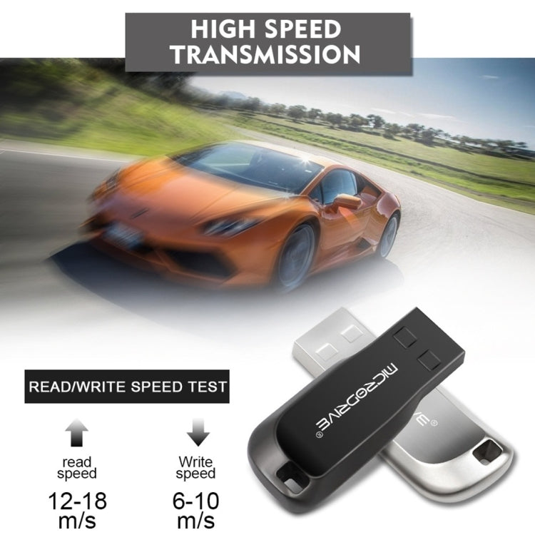 MicroDrive 8GB USB 2.0 Creative Rotate Metal U Disk