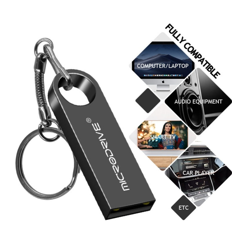 MicroDrive 8GB USB 2.0 Metal Waterproof High Speed U Disk