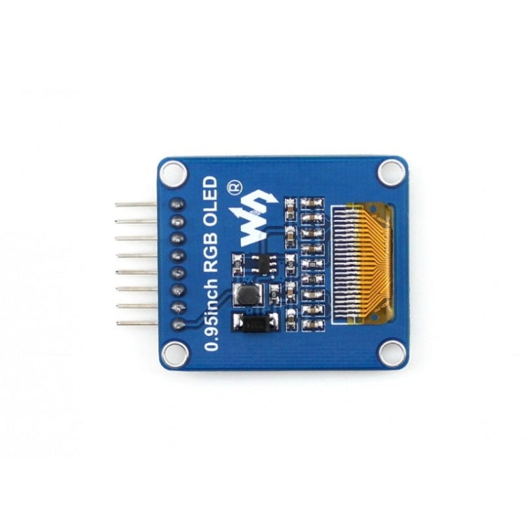 Waveshare 0.95 inch RGB OLED (A), SPI Interface, Curved Horizontal Pinheader