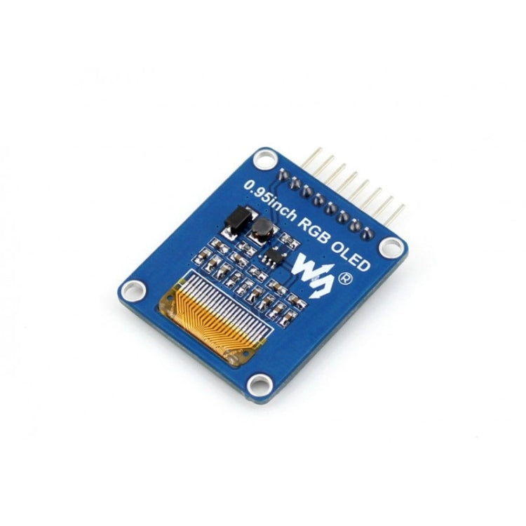 Waveshare 0.95 inch RGB OLED (A), SPI Interface, Curved Horizontal Pinheader