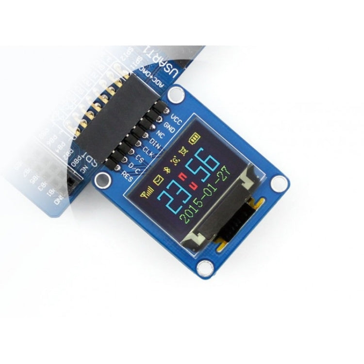 Waveshare 0.95 inch RGB OLED (A), SPI Interface, Curved Horizontal Pinheader