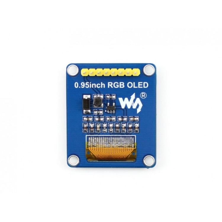 Waveshare 0.95 inch RGB OLED (B), SPI interface, Straight Vertical Pinheader