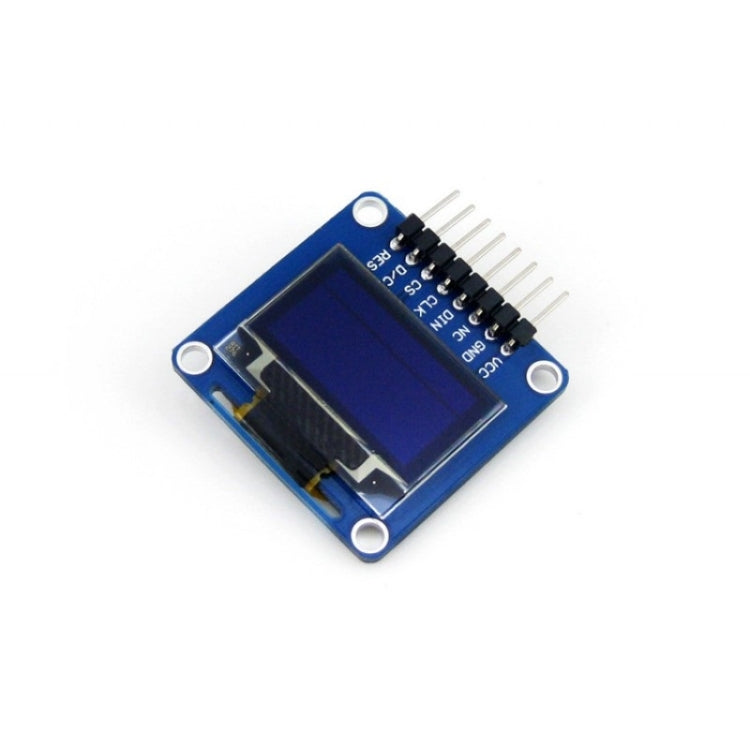 Waveshare 0.96 inch 128*64 OLED (A), SPI/I2C Interfaces, Angled Horizontal Pinheader