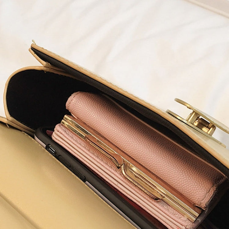 Magnetic Buckle PU Leather Chain Single Shoulder Bag Ladies Handbag Messenger Bag