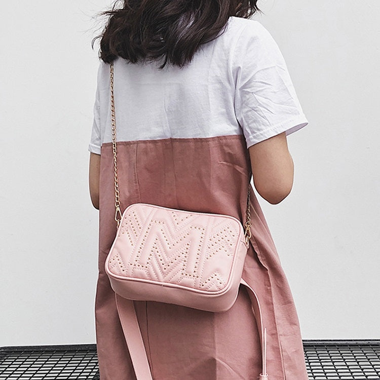 Rivet PU Leather Chain Single Shoulder Bag Waist Bag Messenger Bag