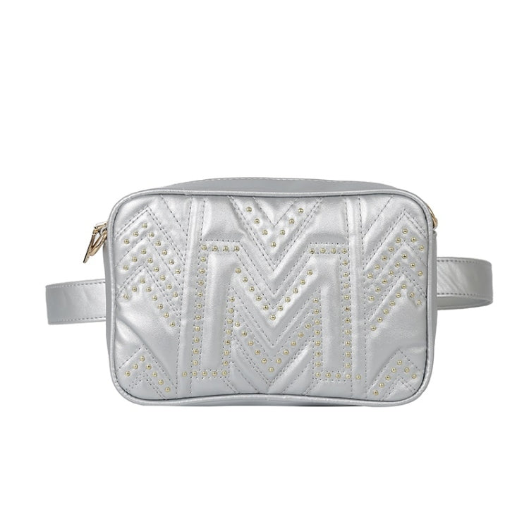 Rivet PU Leather Chain Single Shoulder Bag Waist Bag Messenger Bag