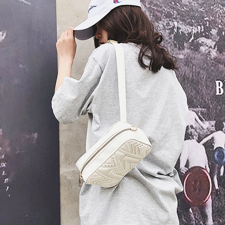 Rivet PU Leather Chain Single Shoulder Bag Waist Bag Messenger Bag