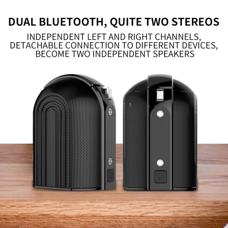 OVEVO D20 TWS Waterproof Magnetic Bluetooth Split Type Stereo Sound Quality Outdoor Portable Speaker