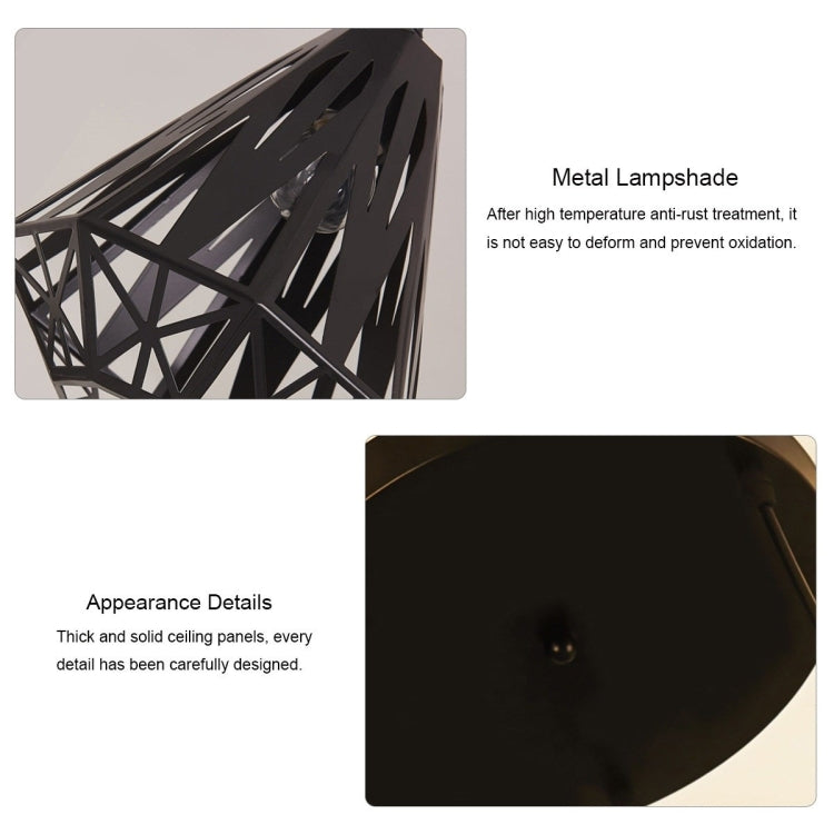 YWXLight Iron Industrial Hanging Lamp Living Room Bedroom Kitchen Creative Chandelier