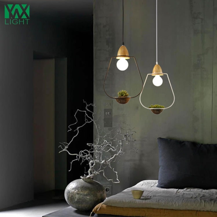 Wrought Iron Plant Flower Decoration Glass pendant Lamp Ceiling Lamp Droplight for Restaurant Pub Cafe House Garden