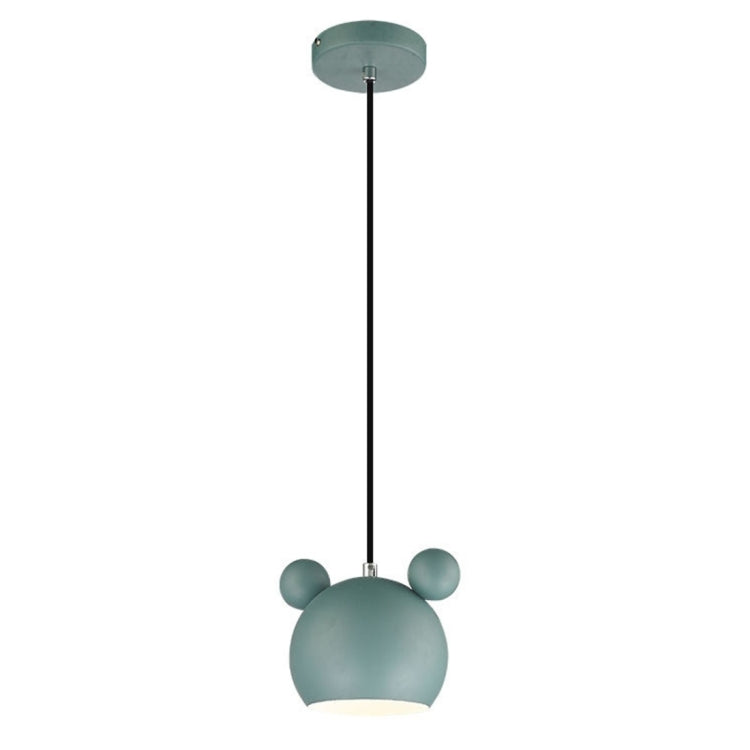 Wrought Iron Cartoon Mickey Pendant Lamp Ceiling Lamp for Children's Bedroom Living Room Study Dining Room