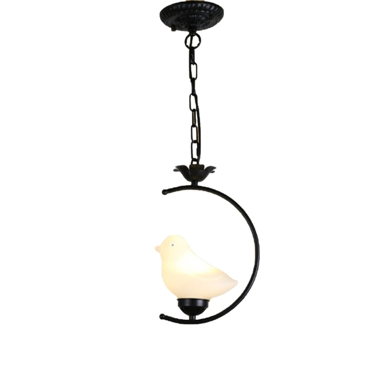 Exquisite Small Bird Shape Glass Metal Pendant Lamp Ceiling Lamp for Bedroom Living Room Study Restaurant Bar Coffee House Aisle Hall