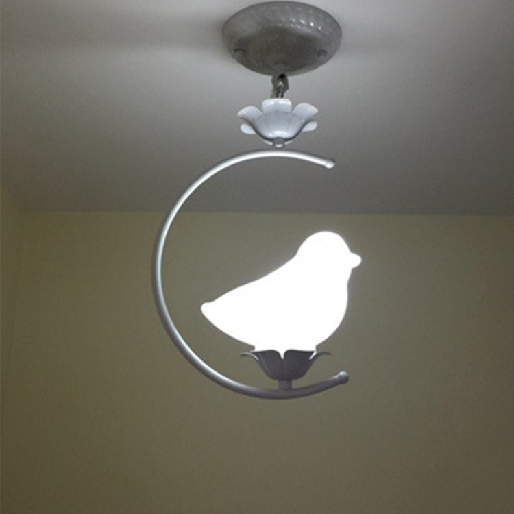 Exquisite Small Bird Shape Glass Metal Pendant Lamp Ceiling Lamp for Bedroom Living Room Study Restaurant Bar Coffee House Aisle Hall