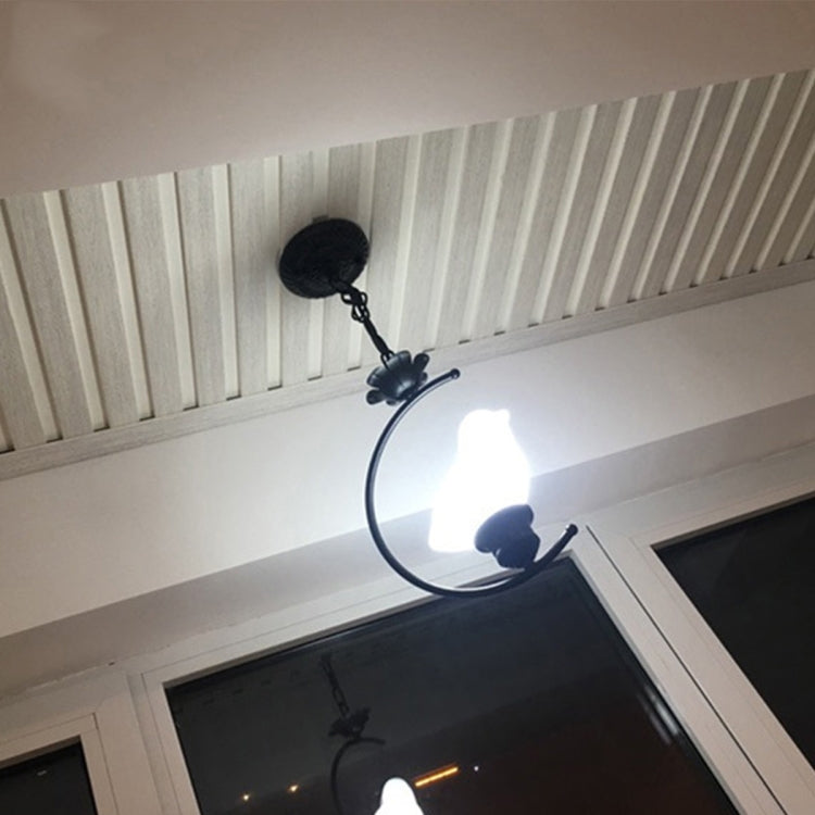 Exquisite Small Bird Shape Glass Metal Pendant Lamp Ceiling Lamp for Bedroom Living Room Study Restaurant Bar Coffee House Aisle Hall