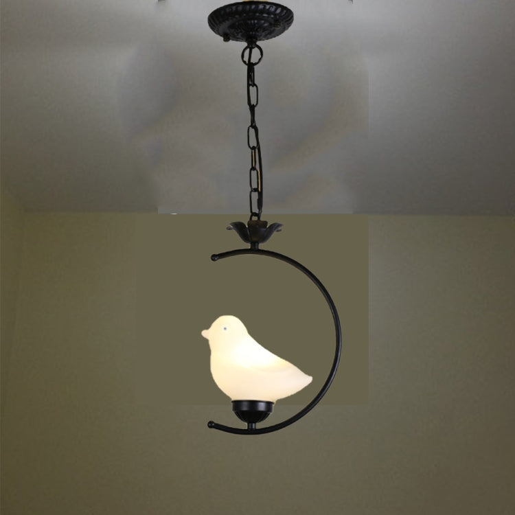 Exquisite Small Bird Shape Glass Metal Pendant Lamp Ceiling Lamp for Bedroom Living Room Study Restaurant Bar Coffee House Aisle Hall
