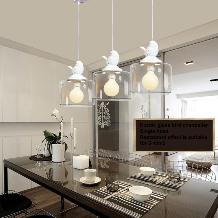 Peace Dove Shape Glass Metal Ceiling Lamp Pendant Lamp for Bedroom Living Room Study Restaurant Bar Coffee House Aisle Hall