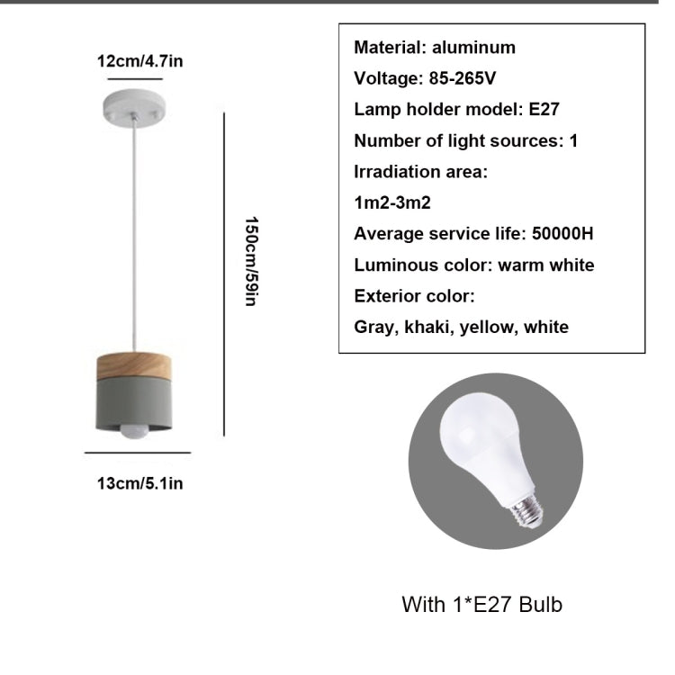 Natural Solid Wood Bucket Ceiling Lamp Pendant Lamp for Bedroom Living Room Study Restaurant Bar Coffee House Aisle Hall