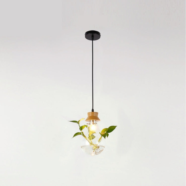 Solid Wood Classic Bulb Shape Pendant Lamp Ceiling Lamp for Bedroom Living Room Study Restaurant Bar Coffee House Aisle Hall
