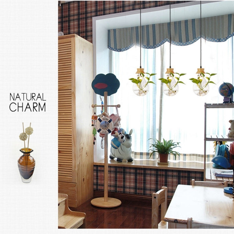 Solid Wood Classic Bulb Shape Pendant Lamp Ceiling Lamp for Bedroom Living Room Study Restaurant Bar Coffee House Aisle Hall