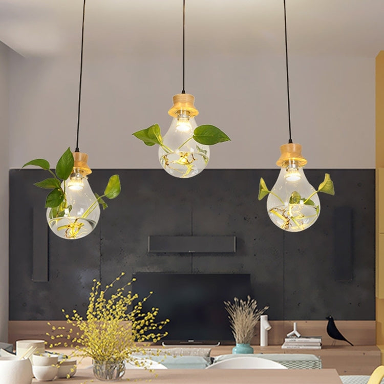 Solid Wood Classic Bulb Shape Pendant Lamp Ceiling Lamp for Bedroom Living Room Study Restaurant Bar Coffee House Aisle Hall