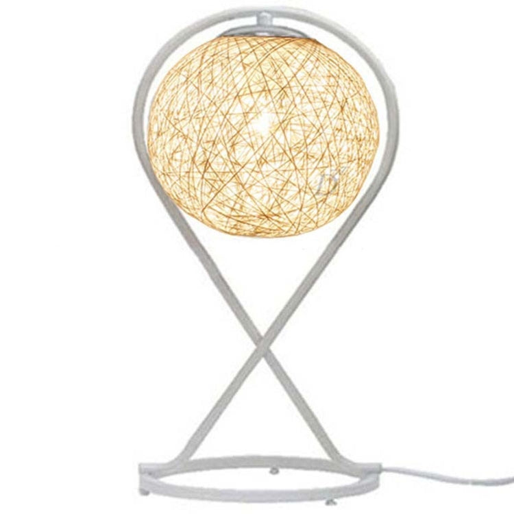 Button-style Knit Spherical Eys-caring Table Lamp Desk Lamp For Bedroom Living Room Study