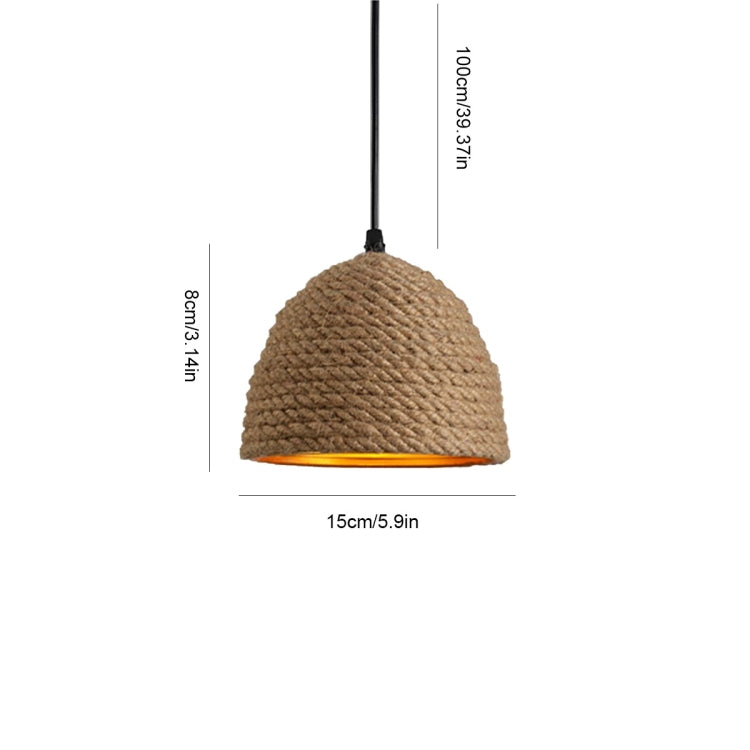 Distressed Hemp Rope Ceiling Lamp Pendant Lamp Wall Lamp Artifical Lamp for Living Room Study Bar Restaurant Coffee House Hall
