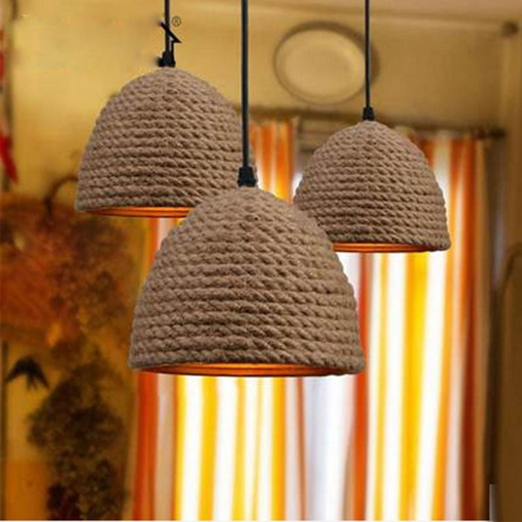 Distressed Hemp Rope Ceiling Lamp Pendant Lamp Wall Lamp Artifical Lamp for Living Room Study Bar Restaurant Coffee House Hall