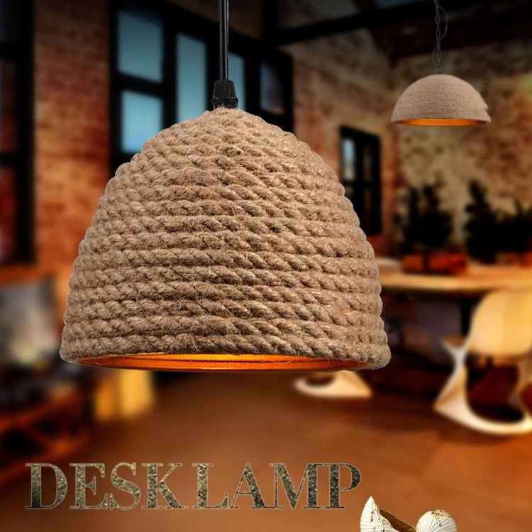 Distressed Hemp Rope Ceiling Lamp Pendant Lamp Wall Lamp Artifical Lamp for Living Room Study Bar Restaurant Coffee House Hall