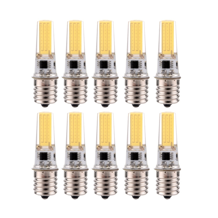 10 PCS E17 3W 2508 CCB SMD Warm White Energy Saving Lamp Dimmable Silicone LED Corn Bulb, AC