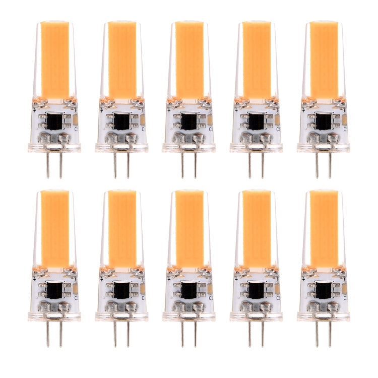 10 PCS G4 3W 2508 CCB SMD LED Energy Saving Silicone Corn Bulb Dimmable LED Bulb, AC/DC 12-24V