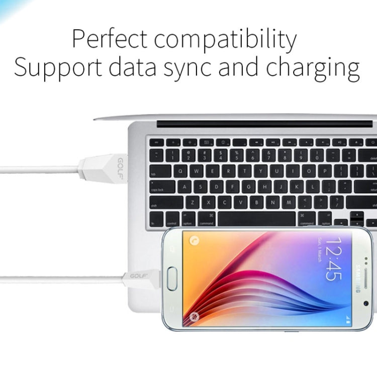 GOLF GC-27m Micro USB to USB 1m Diamond Quick Charging USB Data Cable for Galaxy, Huawei, Xiaomi, HTC, Sony and Other Smartphones
