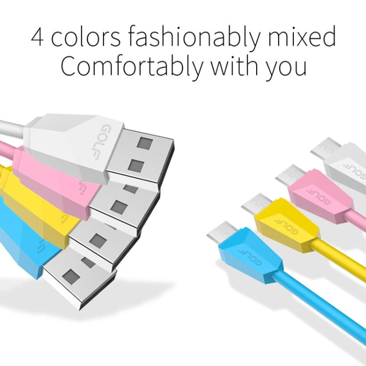 GOLF GC-27m Micro USB to USB 1m Diamond Quick Charging USB Data Cable for Galaxy, Huawei, Xiaomi, HTC, Sony and Other Smartphones