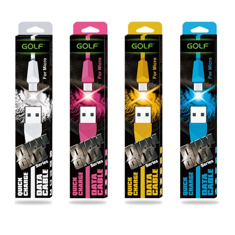 GOLF GC-27m Micro USB to USB 1m Diamond Quick Charging USB Data Cable for Galaxy, Huawei, Xiaomi, HTC, Sony and Other Smartphones