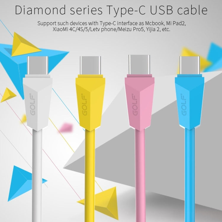 GOLF GC-27t 1m USB-C / Type-C to USB Diamond 1.5A Quick Charging USB Data Cable for Galaxy S8 & S8+ / LG G6 / Huawei P10 & P10 Plus / Xiaomi Mi 6 & Max 2 and other Smartphones