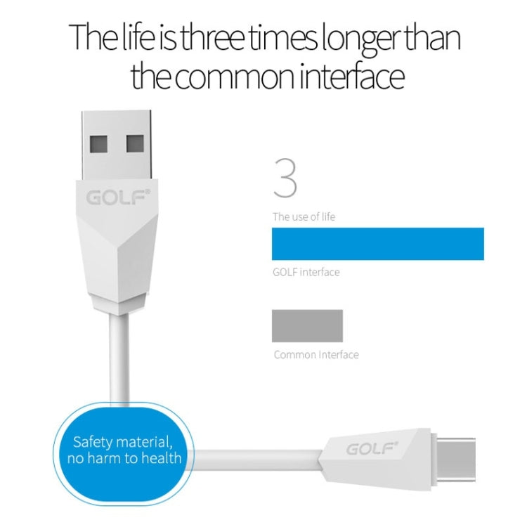 GOLF GC-27t 1m USB-C / Type-C to USB Diamond 1.5A Quick Charging USB Data Cable for Galaxy S8 & S8+ / LG G6 / Huawei P10 & P10 Plus / Xiaomi Mi 6 & Max 2 and other Smartphones