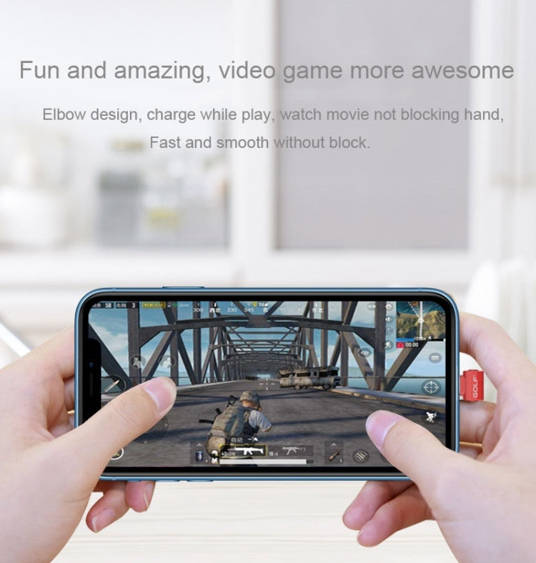 GOLF GC-68T 1m 180 Degree Elbow USB-C / Type-C to USB 3A Fast Charging USB Data Cable for Galaxy S8 & S8+ / LG G6 / Huawei P10 & P10 Plus / Xiaomi Mi 6 & Max 2 and other Smartphones