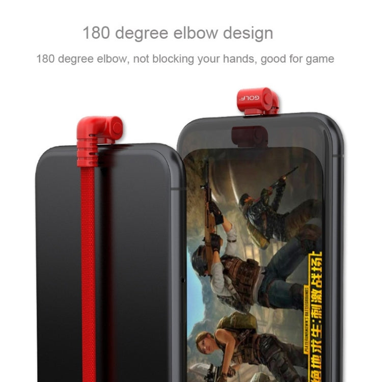 GOLF GC-68T 1m 180 Degree Elbow USB-C / Type-C to USB 3A Fast Charging USB Data Cable for Galaxy S8 & S8+ / LG G6 / Huawei P10 & P10 Plus / Xiaomi Mi 6 & Max 2 and other Smartphones