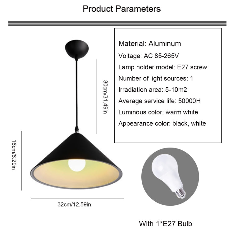 YWXLight Solid Color Horn Shape Pendant Lamp Ceiling Lamp for Restaurant Bar Cafe House Bistro Aisle Hall