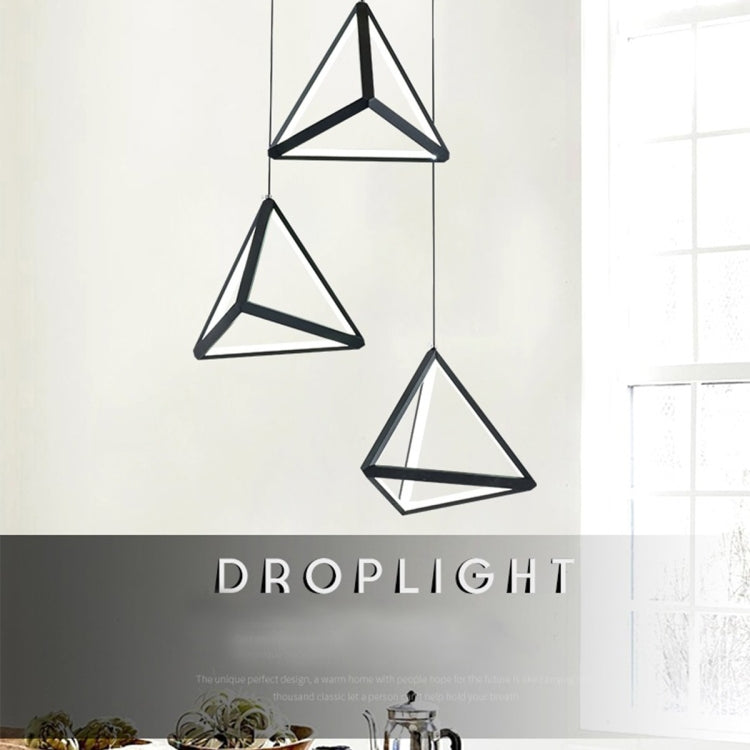 YWXLight Iron Art Milimalist Triangle Shaped LED Droplight Ceiling Light Pendant Lamp for Restaurant Bar Cafe House Bistro Aisle Hall