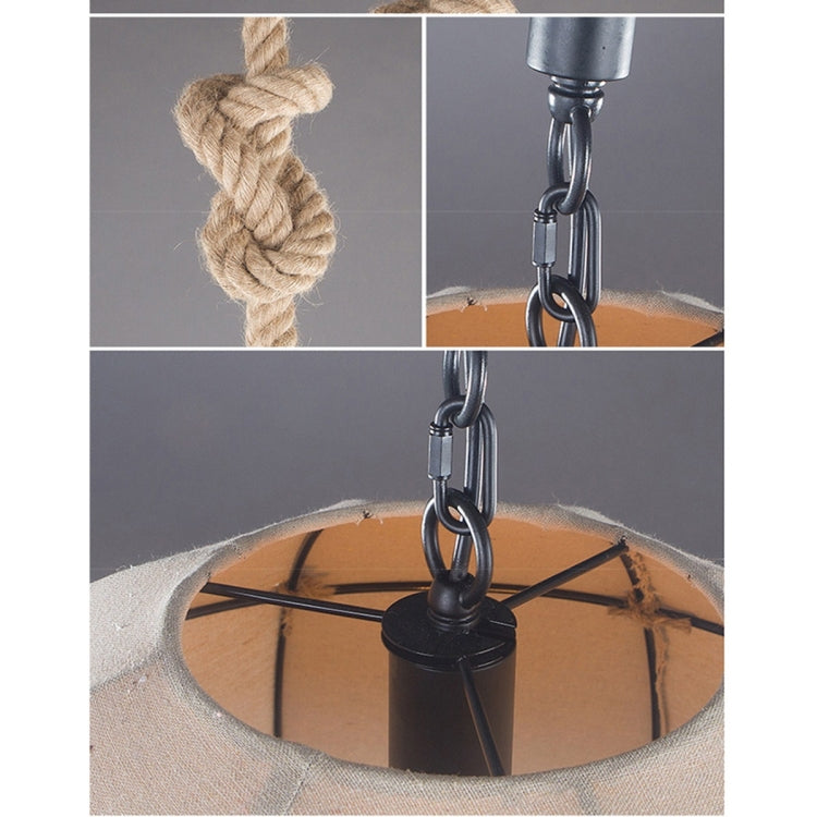 YWXLight Iron Art Fabric Sphere Frame Ceiling Light Pendant Lamp for Restaurant Bar Cafe House Bistro Aisle Hall